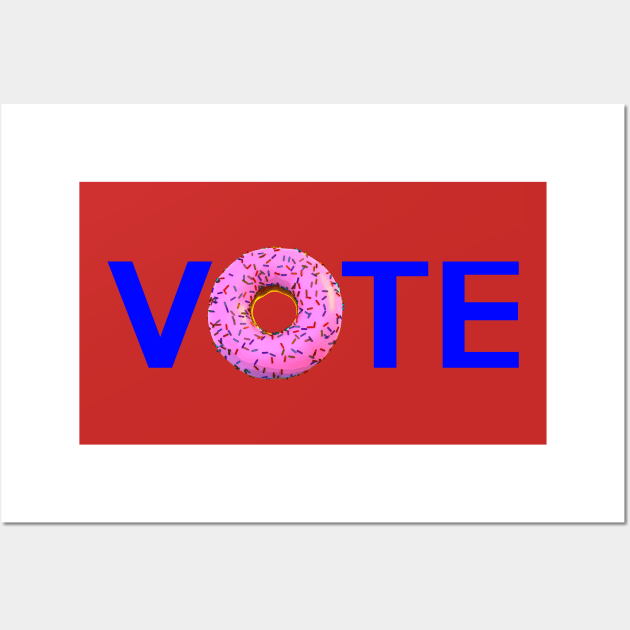 Vote Donut Wall Art by FurryBallBunny